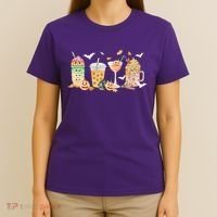 Halloween Coffee Latte Lover T-Shirt thumb 4