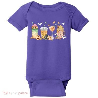 Halloween Coffee Latte Lover Baby Bodysuit