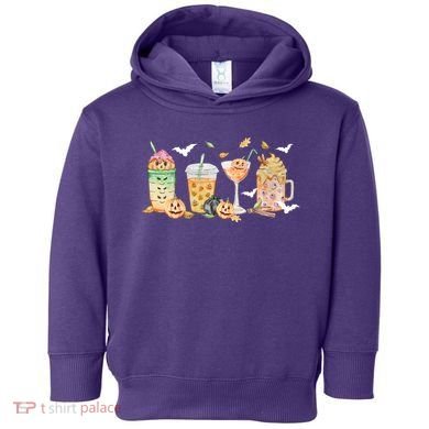 Halloween Coffee Latte Lover Toddler Hoodie