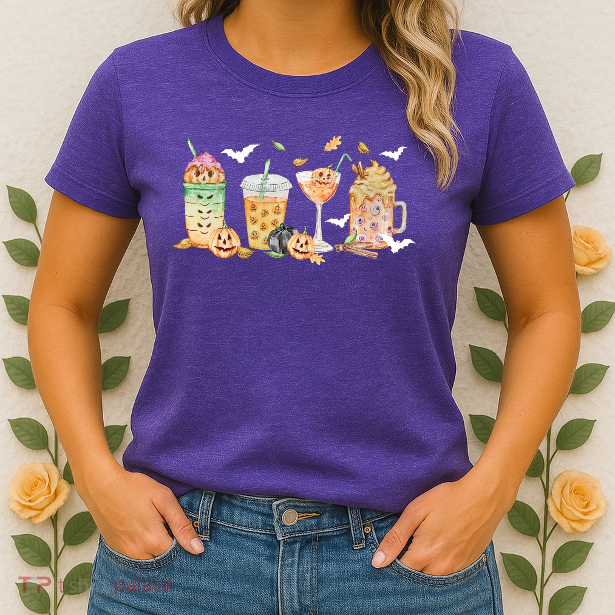 Halloween Coffee Latte Lover Women's T-Shirt