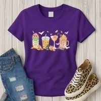 Halloween Coffee Latte Lover Women's T-Shirt thumb 3