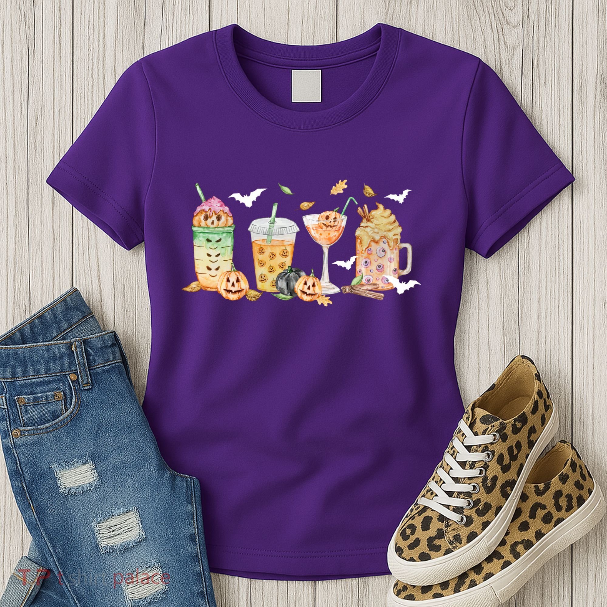 Halloween Coffee Latte Lover Women's T-Shirt