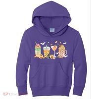 Halloween Coffee Latte Lover Kids Hoodie thumb 0