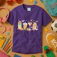 Halloween Coffee Latte Lover Kids T-Shirt thumb 3