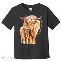 Highland Cattle Lover Cow Calf Farm Love One Another Cute Toddler T-Shirt thumb 0