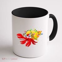 Hermit Crab Lover Xmas Lighting Santa Hermit Crab Christmas Coffee Mug thumb 1