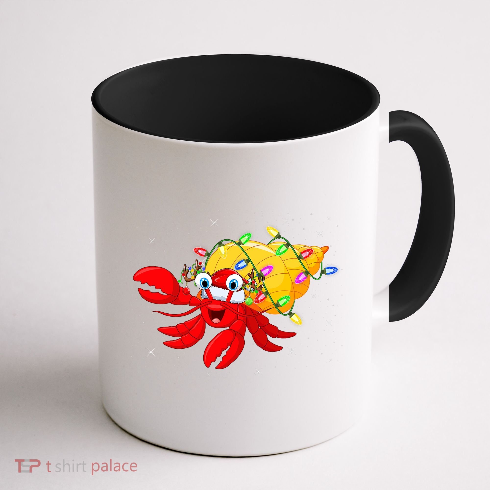 Hermit Crab Lover Xmas Lighting Santa Hermit Crab Christmas Coffee Mug