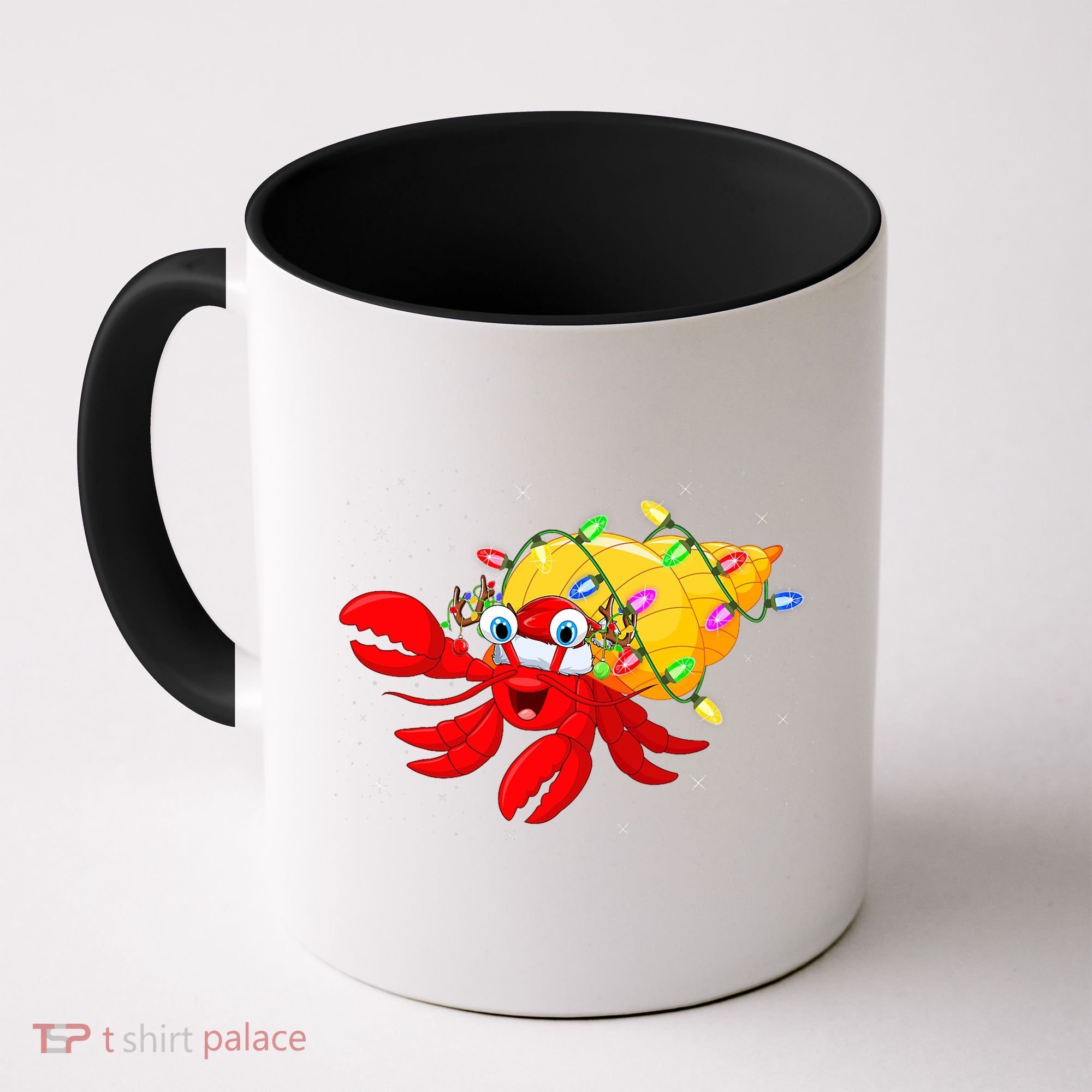 Hermit Crab Lover Xmas Lighting Santa Hermit Crab Christmas Coffee Mug