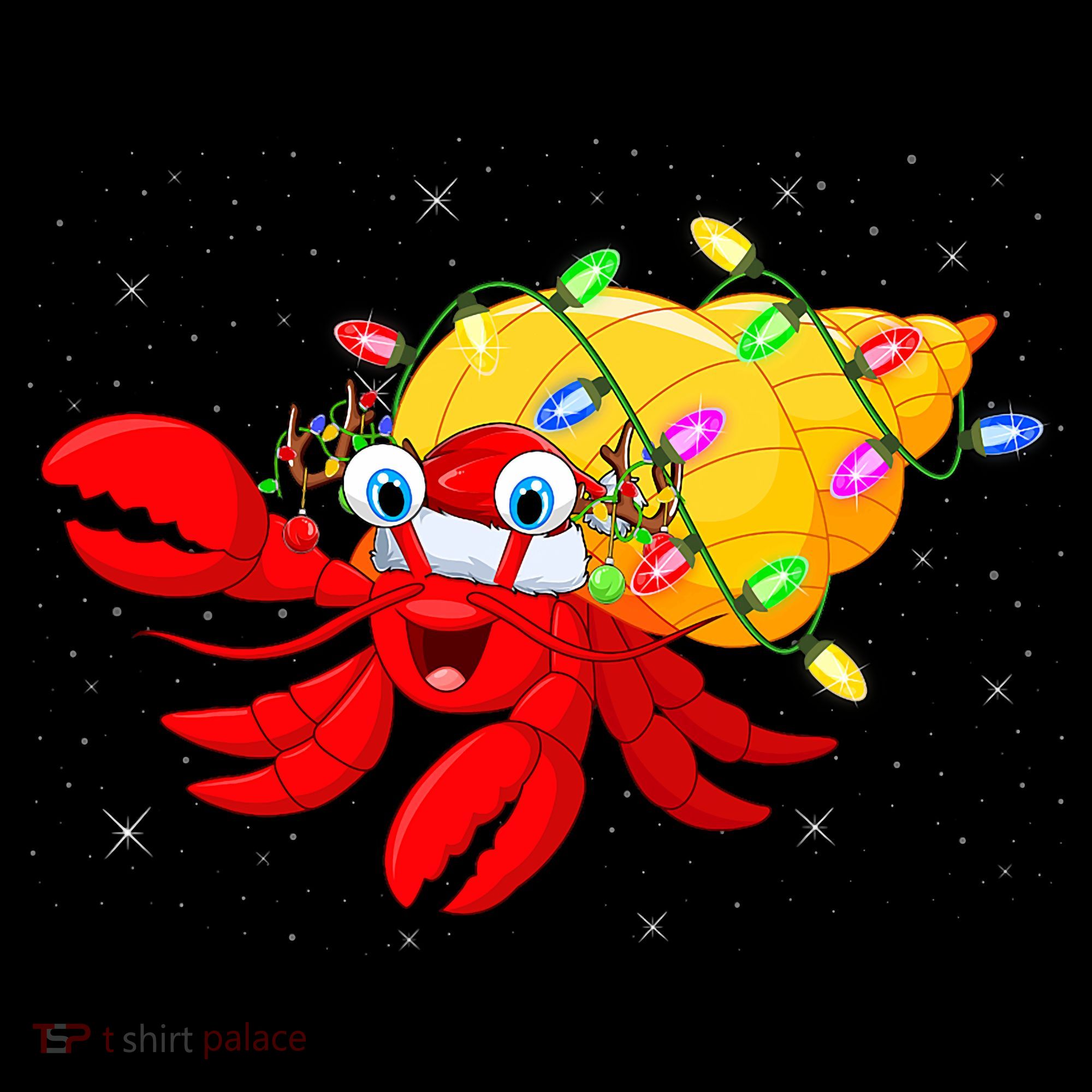 Hermit Crab Lover Xmas Lighting Santa Hermit Crab Christmas Coffee Mug