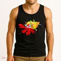 Hermit Crab Lover Xmas Lighting Santa Hermit Crab Christmas Tank Top thumb 3