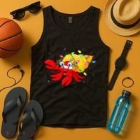 Hermit Crab Lover Xmas Lighting Santa Hermit Crab Christmas Tank Top thumb 4