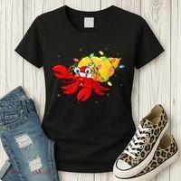 Hermit Crab Lover Xmas Lighting Santa Hermit Crab Christmas Women's T-Shirt thumb 3