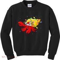 Hermit Crab Lover Xmas Lighting Santa Hermit Crab Christmas Kids Sweatshirt thumb 0