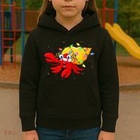 Hermit Crab Lover Xmas Lighting Santa Hermit Crab Christmas Kids Hoodie thumb 3