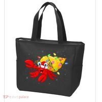 Hermit Crab Lover Xmas Lighting Santa Hermit Crab Christmas Tote Bag thumb 3