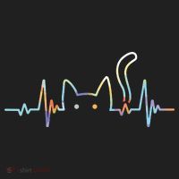 Heartbeat Cat Lover Animal Silhouette Cute Cat Hat thumb 2