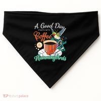 Hummingbirds Coffee Lover Nectar Feeder Animal Birds Gift USA-Made Doggie Bandana thumb 0