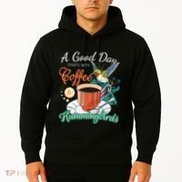 Hummingbirds Coffee Lover Nectar Feeder Animal Birds Gift Hoodie thumb 2