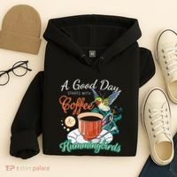 Hummingbirds Coffee Lover Nectar Feeder Animal Birds Gift Hoodie thumb 4