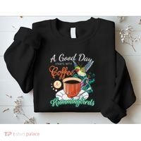 Hummingbirds Coffee Lover Nectar Feeder Animal Birds Gift Sweatshirt thumb 2