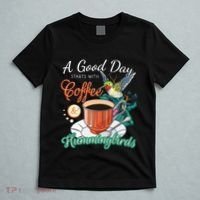 Hummingbirds Coffee Lover Nectar Feeder Animal Birds Gift T-Shirt thumb 5