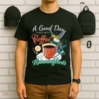 Hummingbirds Coffee Lover Nectar Feeder Animal Birds Gift T-Shirt thumb 6