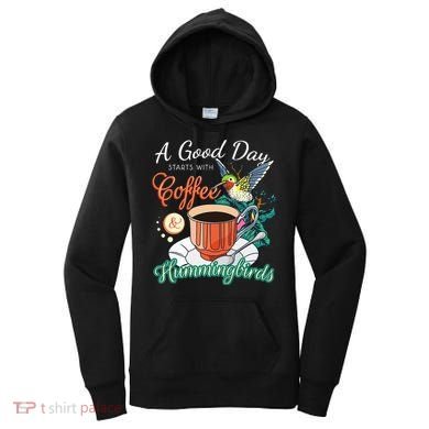 Hummingbirds Coffee Lover Nectar Feeder Animal Birds Gift Women's Hoodie