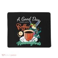 Hummingbirds Coffee Lover Nectar Feeder Animal Birds Gift Mousepad thumb 0