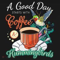 Hummingbirds Coffee Lover Nectar Feeder Animal Birds Gift Mousepad thumb 1