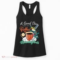 Hummingbirds Coffee Lover Nectar Feeder Animal Birds Gift Women's Tank Top thumb 0