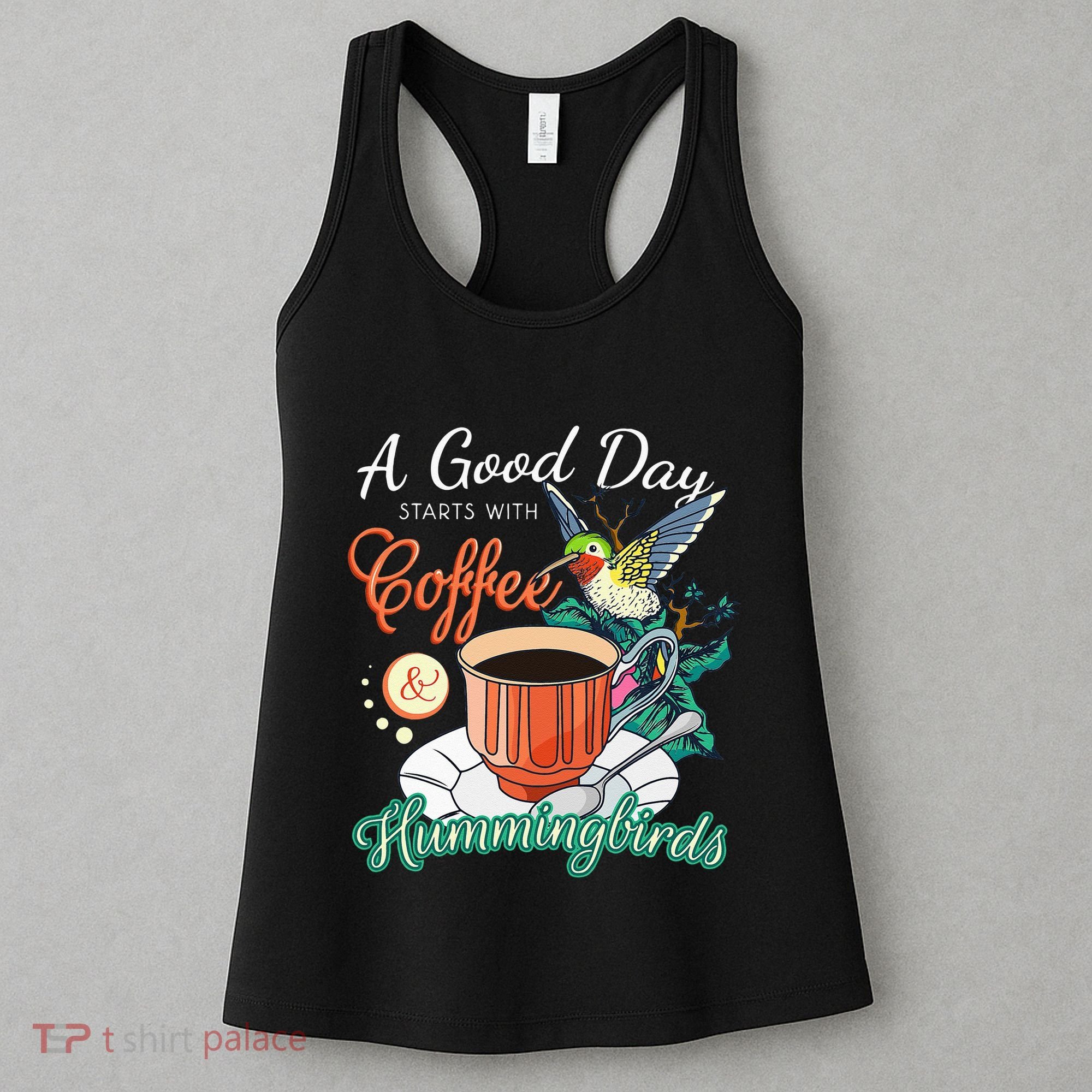 Hummingbirds Coffee Lover Nectar Feeder Animal Birds Gift Women's Tank Top