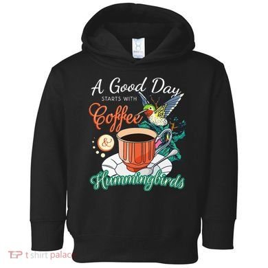 Hummingbirds Coffee Lover Nectar Feeder Animal Birds Gift Toddler Hoodie