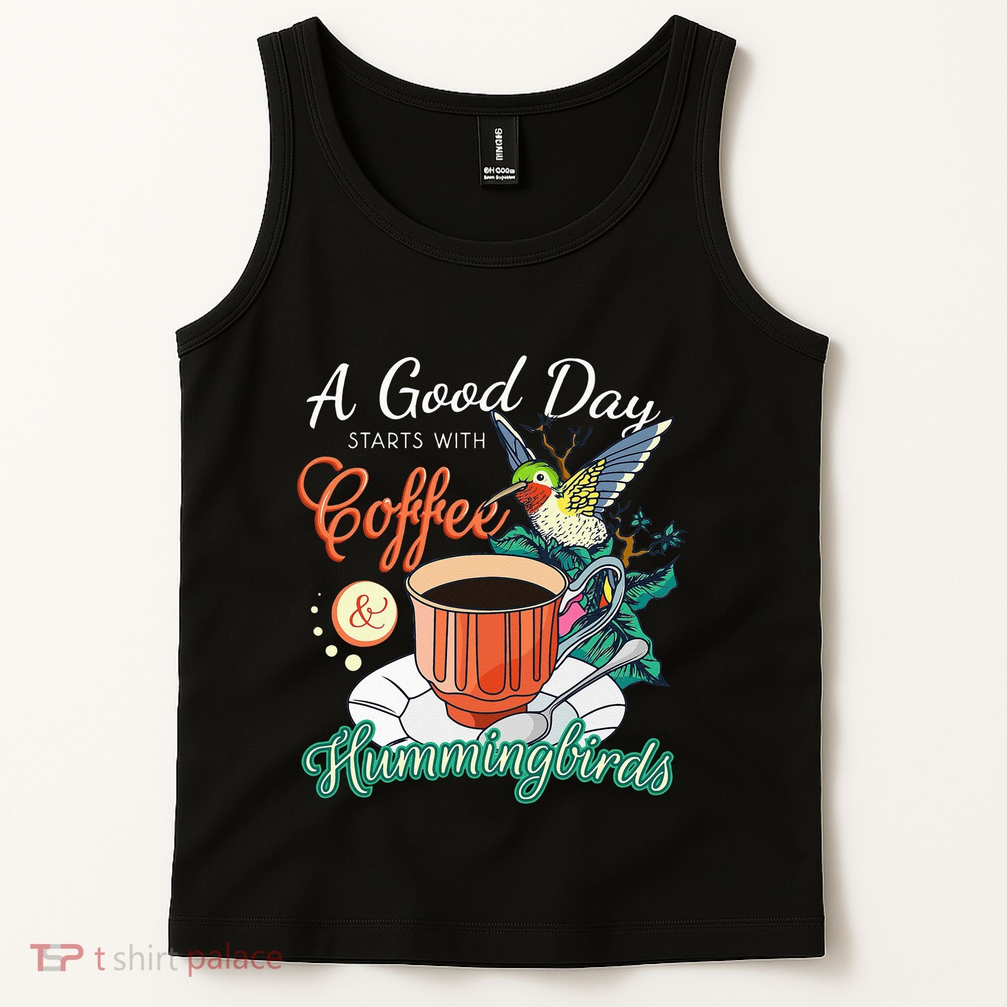 Hummingbirds Coffee Lover Nectar Feeder Animal Birds Gift Tank Top