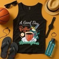 Hummingbirds Coffee Lover Nectar Feeder Animal Birds Gift Tank Top thumb 4