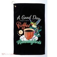 Hummingbirds Coffee Lover Nectar Feeder Animal Birds Gift Golf Towel thumb 0