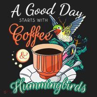 Hummingbirds Coffee Lover Nectar Feeder Animal Birds Gift Golf Towel thumb 3