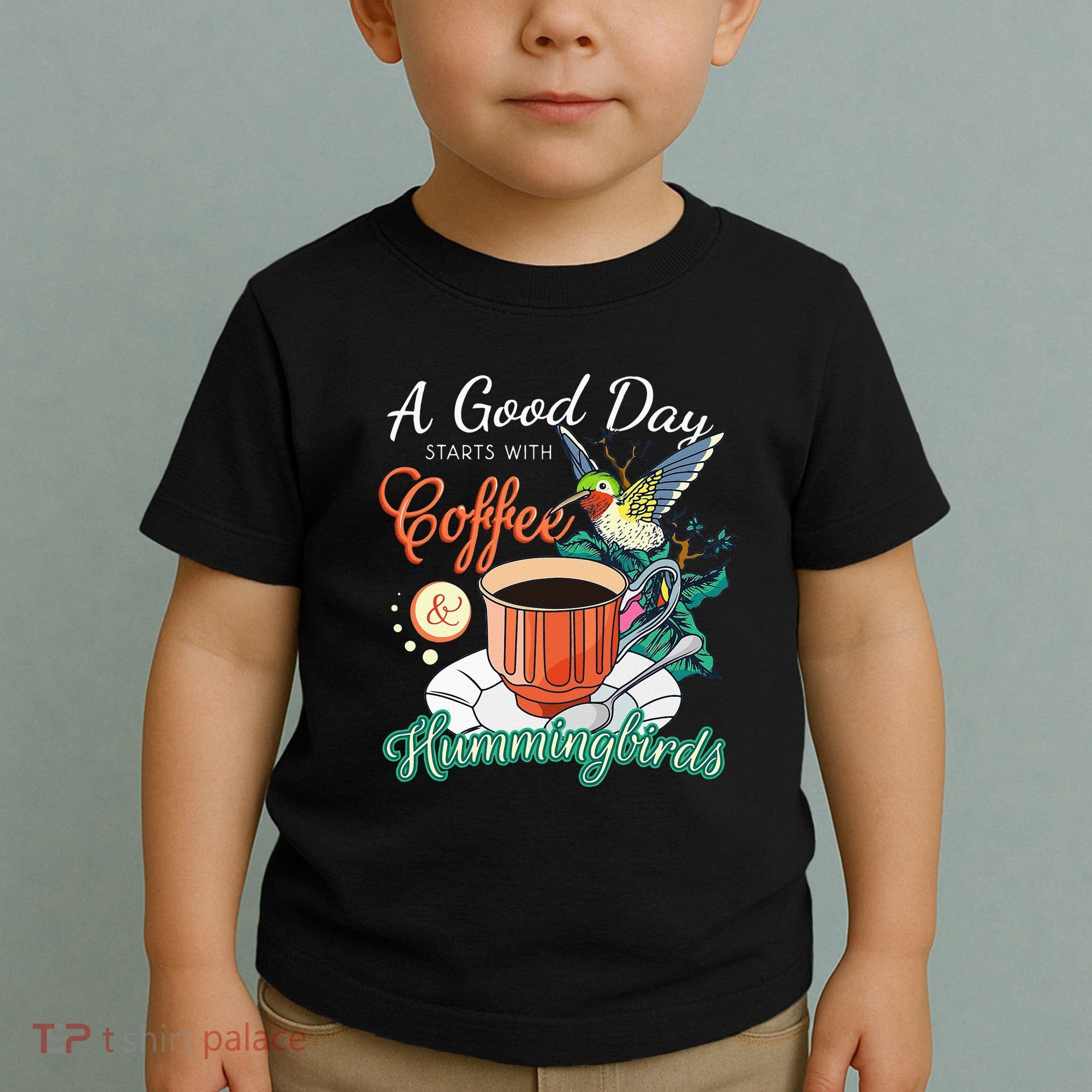 Hummingbirds Coffee Lover Nectar Feeder Animal Birds Gift Toddler T-Shirt