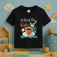 Hummingbirds Coffee Lover Nectar Feeder Animal Birds Gift Toddler T-Shirt thumb 3