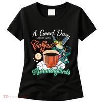 Hummingbirds Coffee Lover Nectar Feeder Animal Birds Gift Women's T-Shirt thumb 0