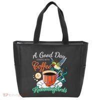 Hummingbirds Coffee Lover Nectar Feeder Animal Birds Gift Tote Bag thumb 0