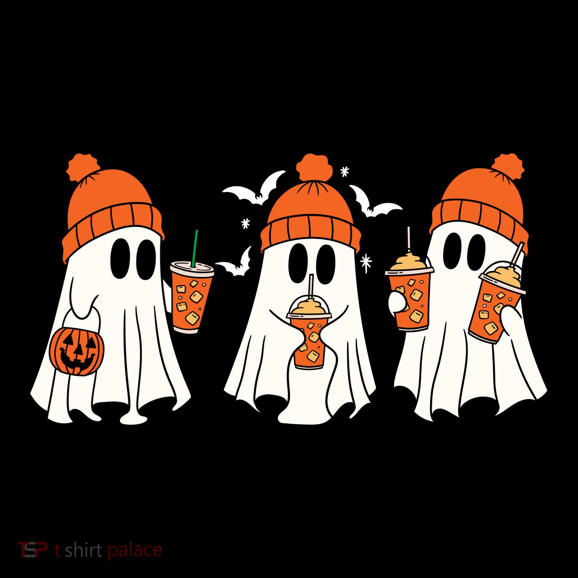 Halloween Coffee Lover Ghost Backpack