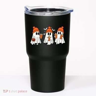 Halloween Coffee Lover Ghost Tumbler