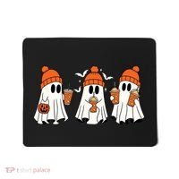 Halloween Coffee Lover Ghost Mousepad thumb 0