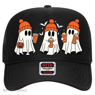 Halloween Coffee Lover Ghost Hat