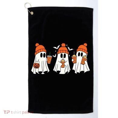 Halloween Coffee Lover Ghost Golf Towel