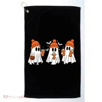Halloween Coffee Lover Ghost Golf Towel thumb 0