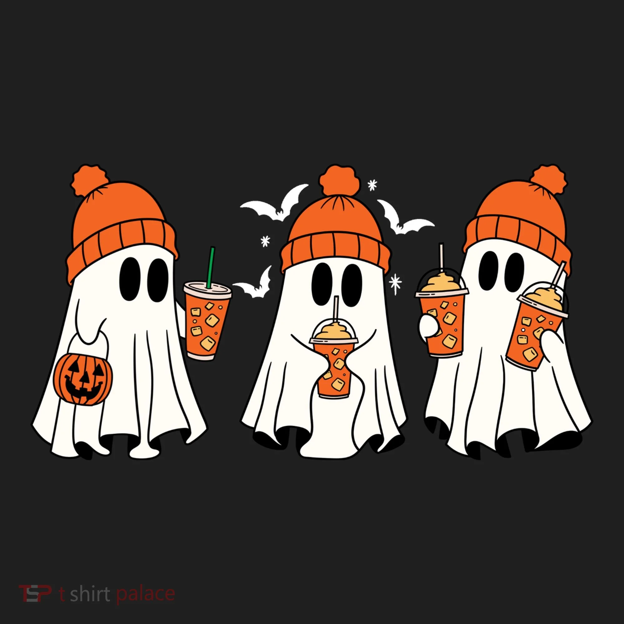 Halloween Coffee Lover Ghost Golf Towel