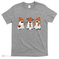 Halloween Coffee Lover Ghost T-Shirt thumb 0