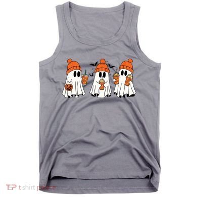 Halloween Coffee Lover Ghost Tank Top