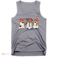 Halloween Coffee Lover Ghost Tank Top thumb 0